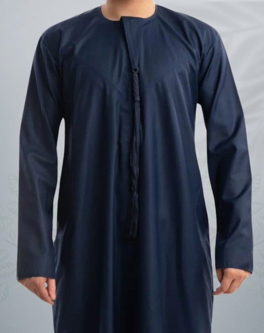 Mens Sultan Blue Emirati Jubba | Premium Thobes - Buy Any 2 for £55