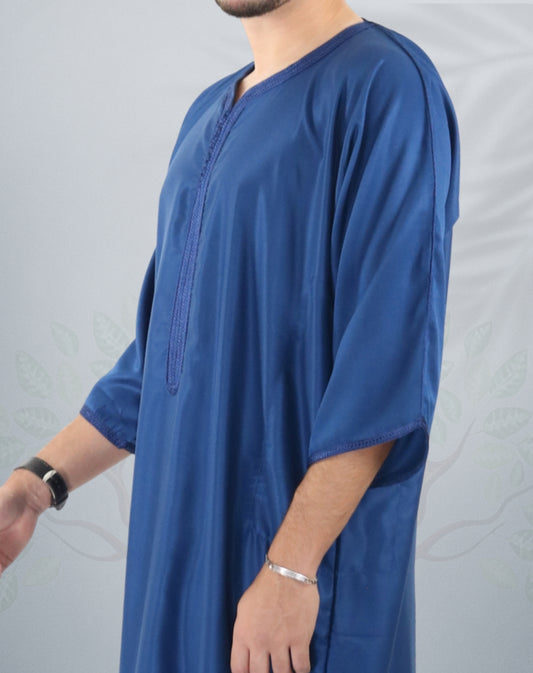 Mens Classic Moroccan Gandoura - Everyday Summer Moroccan Jubba/Thobe
